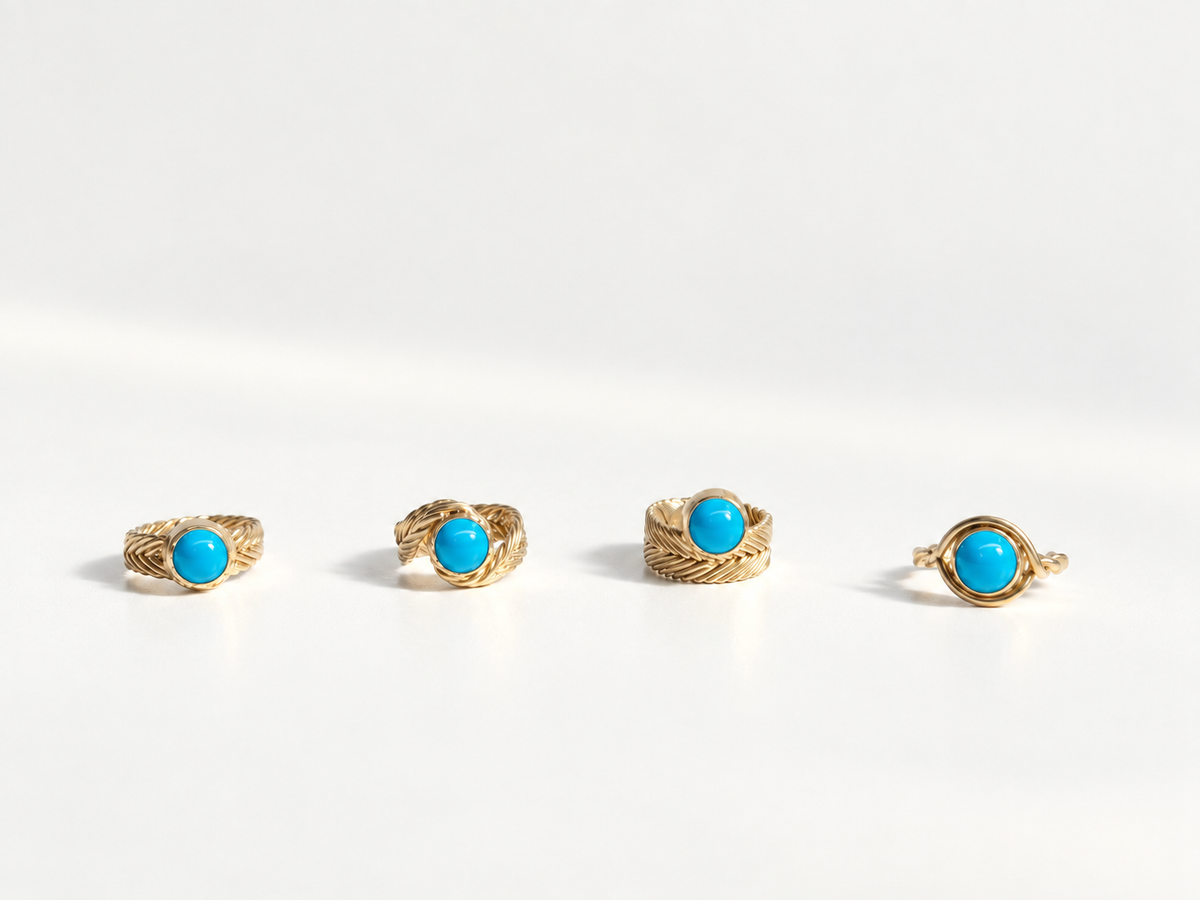 Woven Solitaire Rings